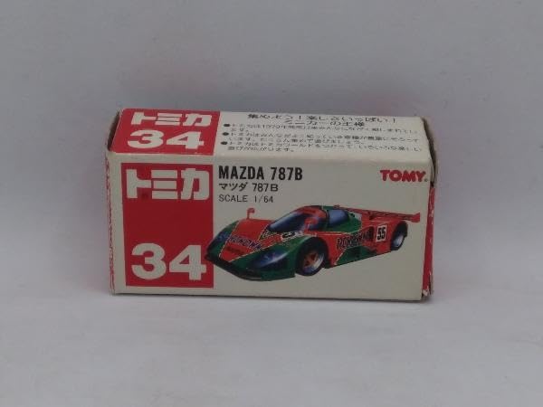 Amazon | 現状品 トミカ No.34 マツダ 787B 蛍光オレンジ×緑 黒シート